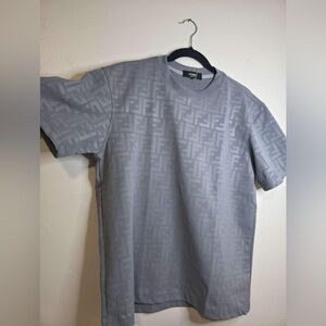 Fendi Monogram Light Gray T-Shirt